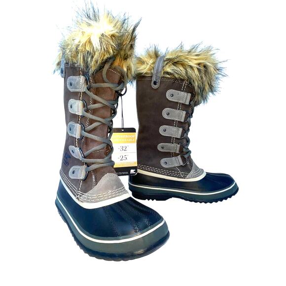 Sorel Joan of Arctic Waterproof Winter Boots w/ Faux Fur Trim Size 5 NWT No Box - Picture 3 of 7